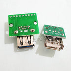 5PCS USB 2.0 3.0 Mini Male Female Adapter PCB Board -6-in-1 Connector Module Kit For Electronic Repair And Prototype Production