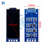 1.09/1.1 Inch OLED Display Module - 128x64 SSD1312 Driver I2C Interface for Arduino (64x128 Resolution, 12864 Type)