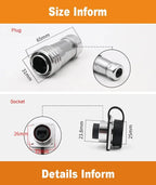 WEIPU SA24 RJ45 8P8C Metal Shell Waterproof Industrial M24 Ethernet Cable Ethernet Network Connector Signal Panel Mount Charge