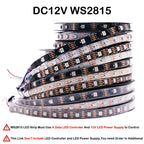 WS2812B WS2815 WS2813 Individually Addressable RGBIC LED Strip WS2811 WS2812 30/60/144Pixels/Leds/m Smart Tape Light DC5V/12V