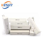 50W Ceramic Cement High Power Resistor 0.1~1K 0.2 0.22R 0.5 1 1.5 2 2.5 3 4 5 6 8 10 15 20 25 30 50 80 100 200 250 300 500 Ohm