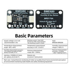BME680 BME688 AI Air Quality Sensor Module with Temperature Humidity Pressure Detection Qwiic I2C Interface for IoT Smart Home