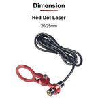 Hunst Red Dot Set Positioning Diode Module Laser Engraver Dia:20/25mm DC 5V For DIY Co2 Laser Head