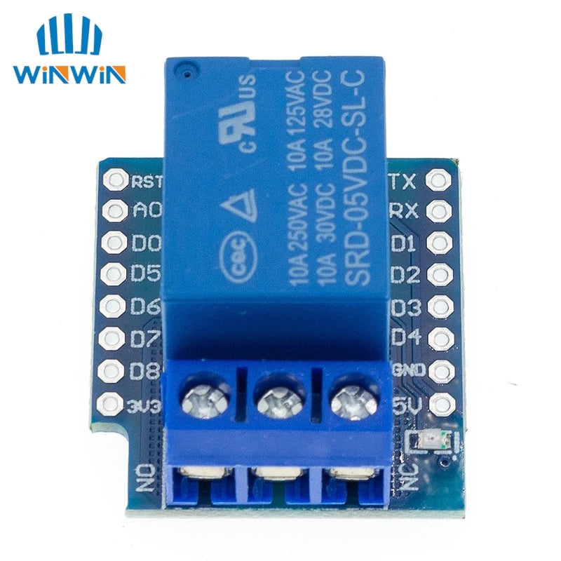 One Channel Wemos D1 Mini Relay Shield Wemos D1 Mini Relay Module for   ESP8266 Development Board 1 channel