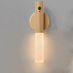 Creative Intelligent Auto PIR Motion Sensor LED Rechargeable Magnetic Night Light Wall Light Kitchen Cabinet Light Bedside Lamp