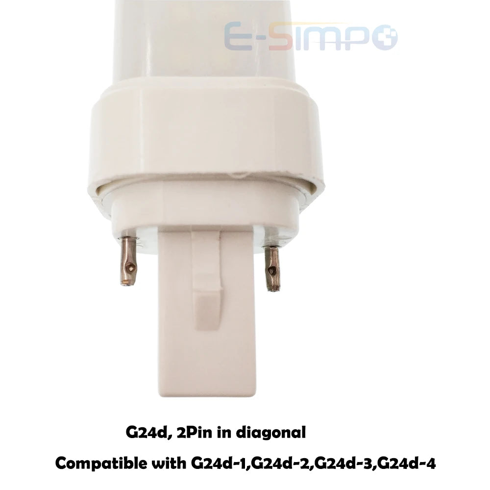 1PC G24d 2Pin 5W 7W 9W 11W 2U CFL PLC 13W 18W 26W LED Replacement Horizontal Retrofit PL Plug Lamp,Ballast Removal Required