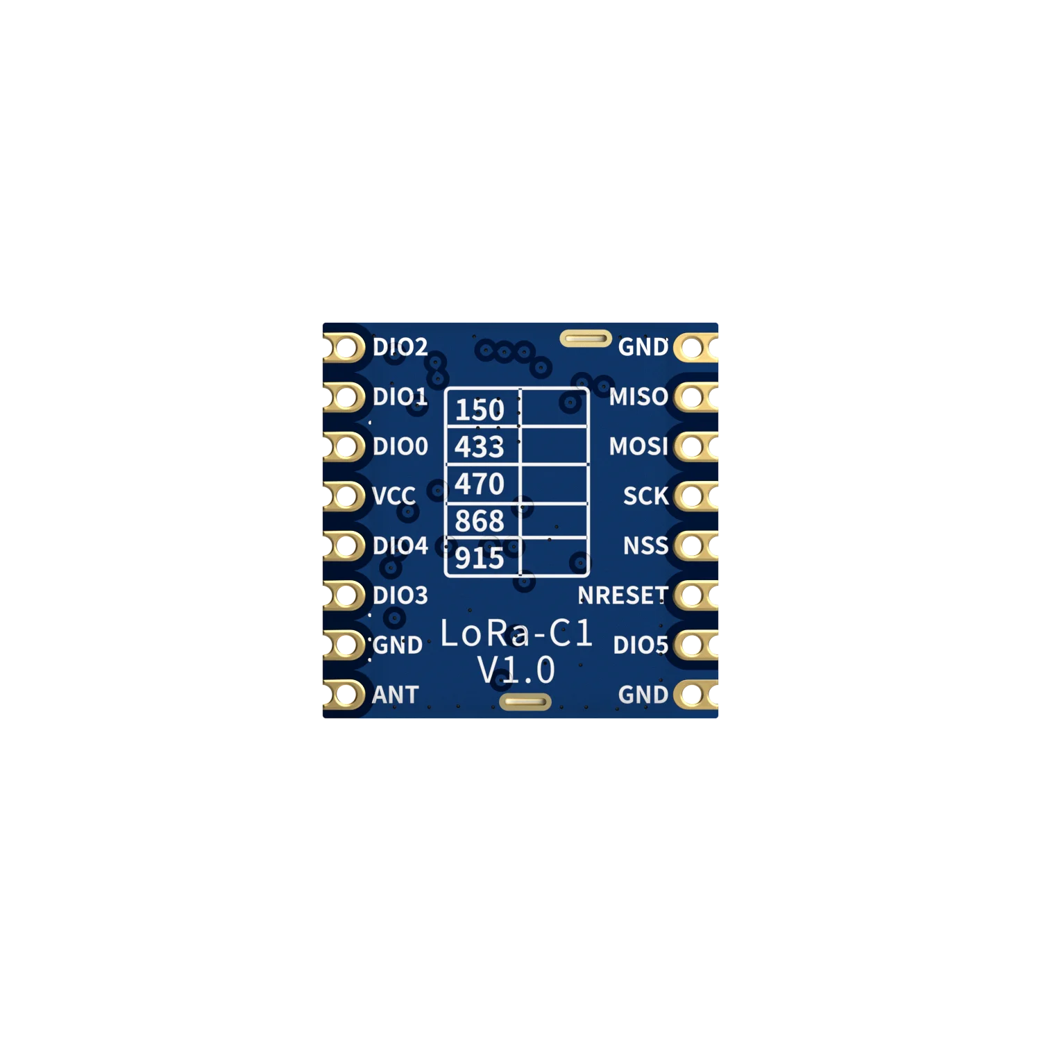 2pcs/lot LoRa1276-C1 - FCC ID / CE-RED Certified 915MHz | 868MHz 100mW SX1276 Chip Long Range 4Km RF Wireless LoRa Module