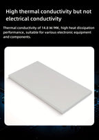 Thermal Silicone Pad 14.8 W/mk, 85*45mm, Non Conductive Heat Resistance High Temperature Resistance For Laptop Heatsink GPU CPU