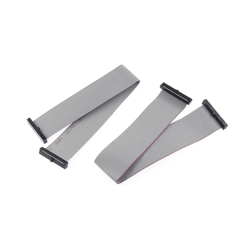 1PCS FC 1.27mm Pitch Gray Flat Ribbon Data Cable IDC Double Ends Same Direction 6/10/14/16/20/30/34/40P JTAG ISP Download Cable