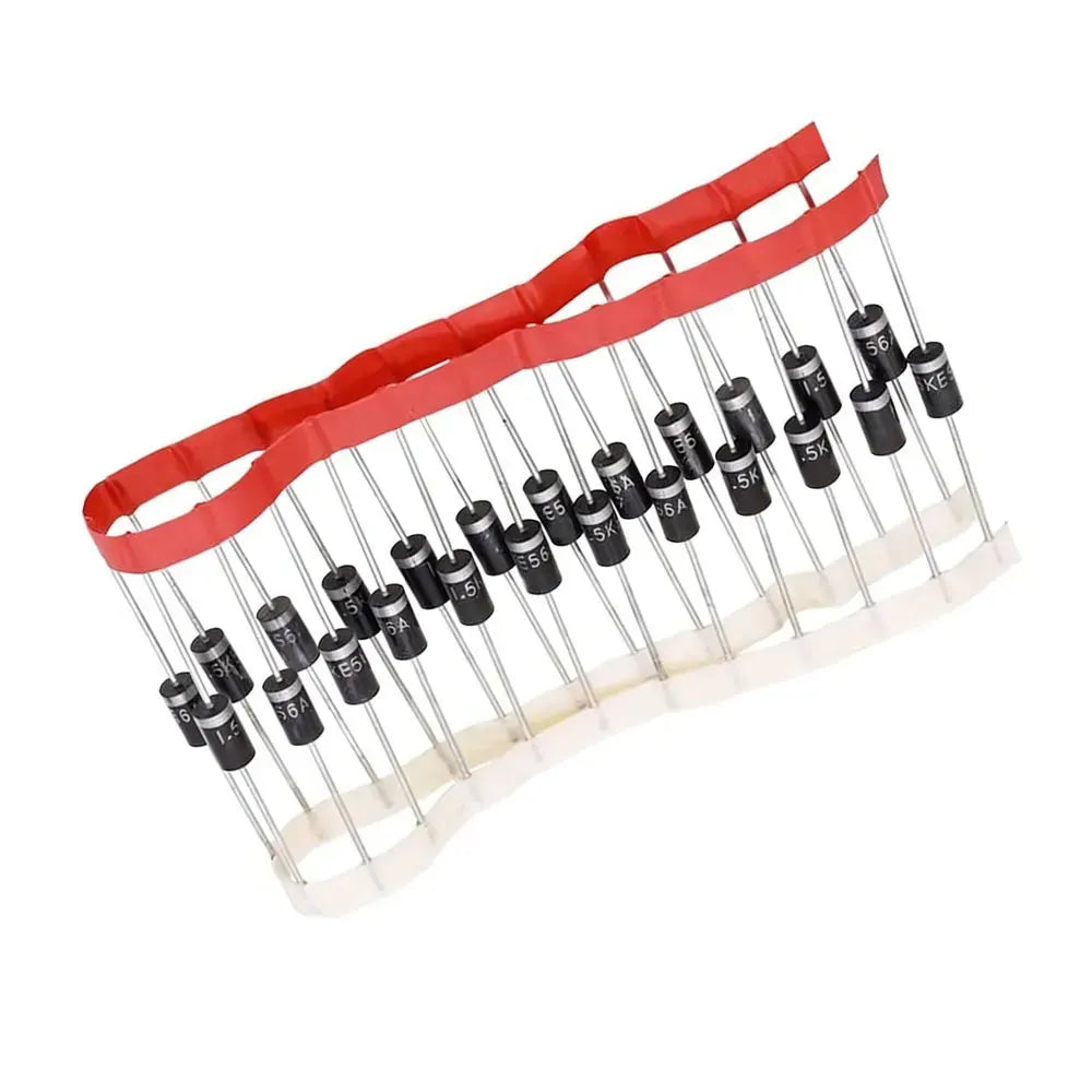 20PCS TVS Diode 1.5KE6.8A/8.2A/10/12/15/22/24/27/33/36/39/47/51/62/68/91/100/120/150/180/200/220/250/300/350/400/440/510/540A