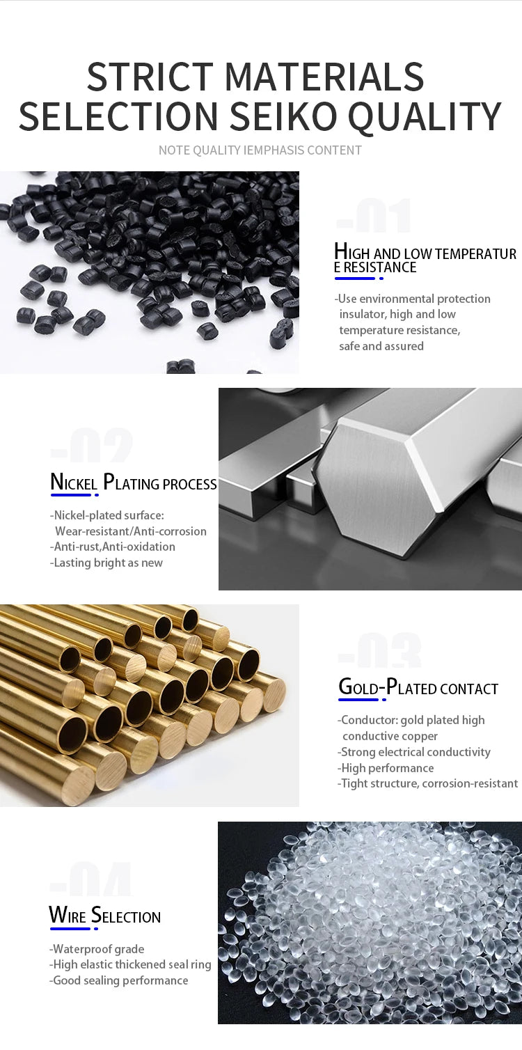 Waterproof Connector SIM Card Threaded Back Mounted Female Solder Socket With 20cm FPC Cable