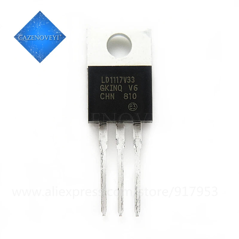 10pcs/lot LD1117AV33 LD1117V33 LD1117 LDO Voltage Regulators 3.3V 0.8A Positive new original TO-220 In Stock