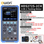 OWON HDS2102S/HDS272S/HDS242S Handheld 3-in-1 Digital Oscilloscope, Signal Generator, Multimeter | 100MHz Bandwidth, 2 Channels