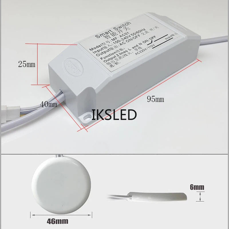 110-220V Penetrable Wood Touch Sensor Switch 110V 220V Dimmable Touch Sensor Switch Under Cabinet Parall