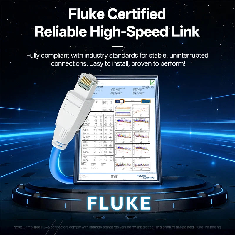BYXGD Cat6A Tool-Free RJ45 Connector No-Crimp Reusable Ethernet Plug for Network Quick-Connect Easy Install Buy 3+ Get Free Gift