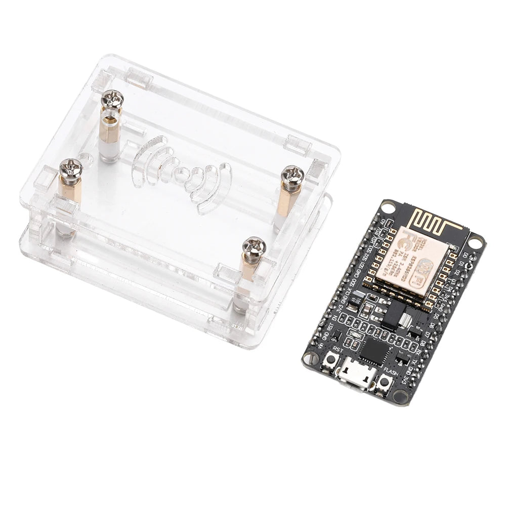 NodeMcu Lua ESP8266 CP2102 CH340G Iot Development Board Transparent Acrylic Protective Shell