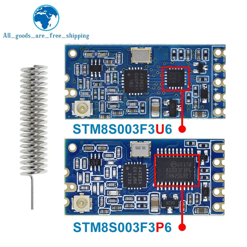 1/3pcs TZT 433Mhz HC-12 SI4463/4438 Wireless Serial Port Module 1000m Replace Bluetooth NEW
