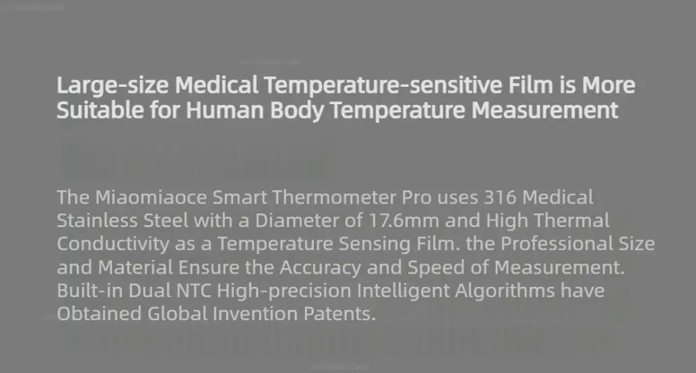Miaomiaoce Digital Baby Smart Thermometer Accurate Measurement Constant Monitor High Temperature Alarm Smart Home Devices