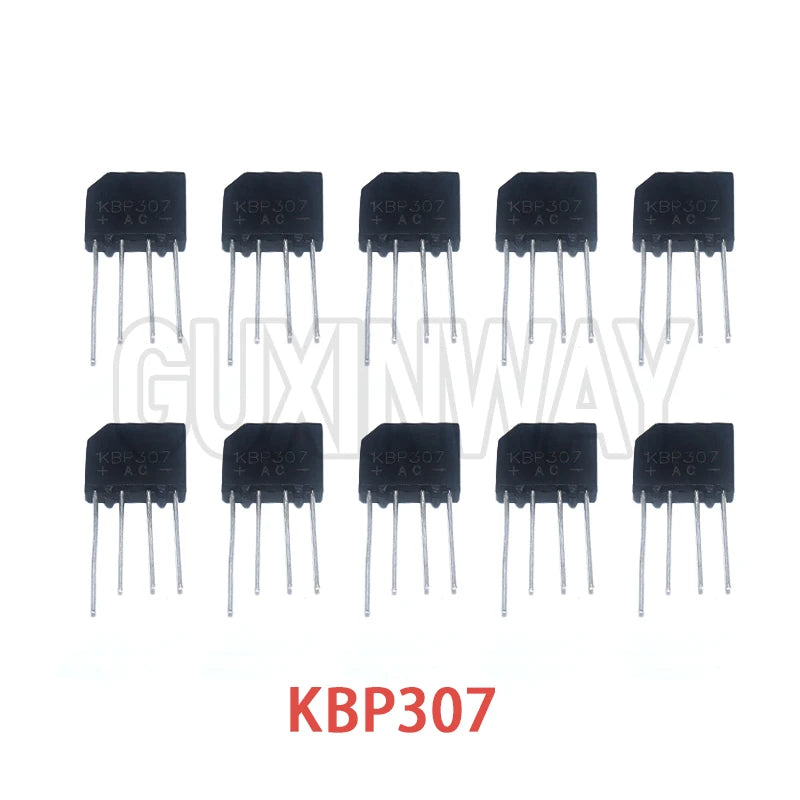 10PCS KBP307 DIP4 Power Diode Electronica Componentes Diode Bridge Rectifier 3A 1000V Set Immersion Kit Throught Hole