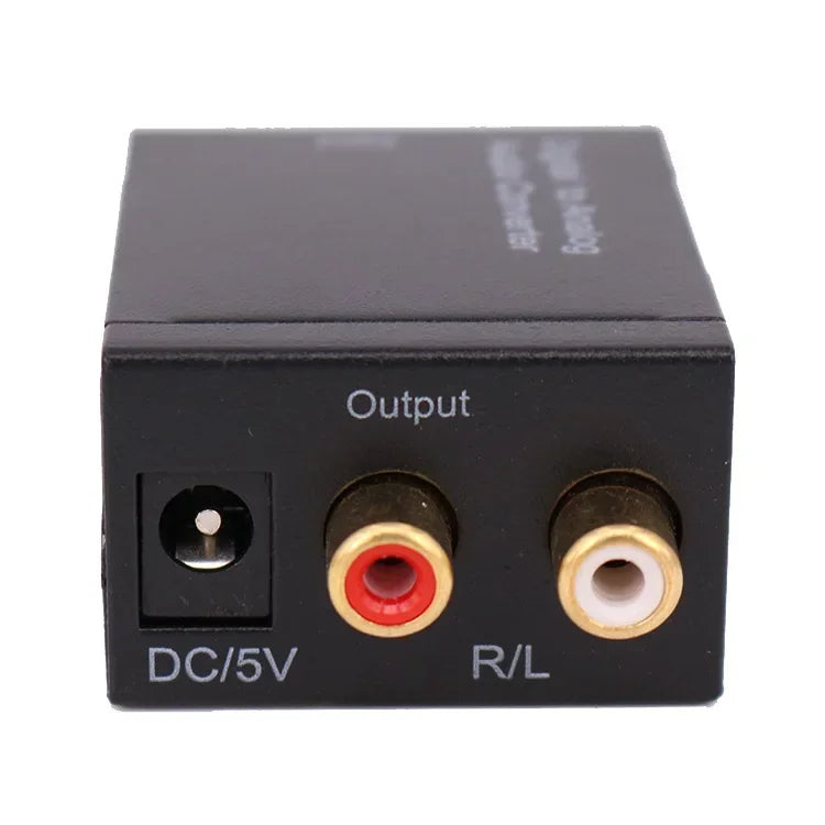 Hi-Fi Digital Fiber Coaxial to Analog Audio Converter Decoding D/A Converter for Superior Sound Quality