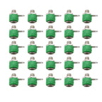 25Pcs Binding Post 4mm Banana Socket Female Connector 4mm Banana Plugs Test Speaker Jack Nut Panel Mount Terminals Adapter