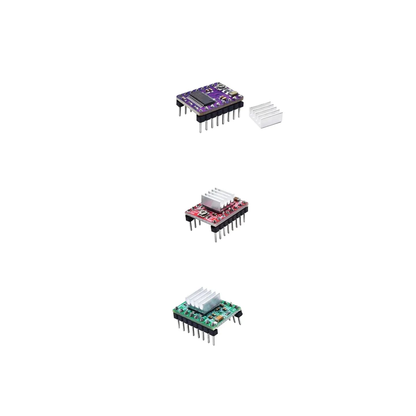 1Pcs/Lot 3D Printer Parts StepStick A4988 DRV8825 Stepper Motor Driver With Heat sink Carrier Reprap RAMPS 1.4