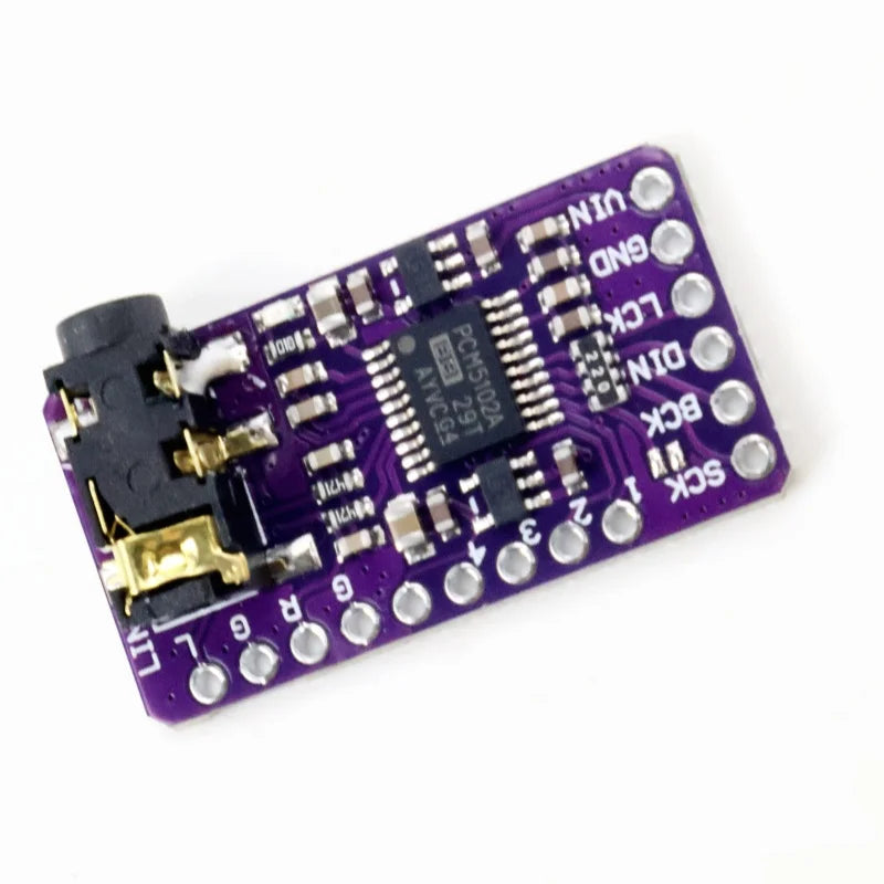Interface I2S PCM5102A DAC Decoder GY-PCM5102 I2S Player Module For Raspberry Pi PHAT Format Board Digital PCM5102 Audio Board