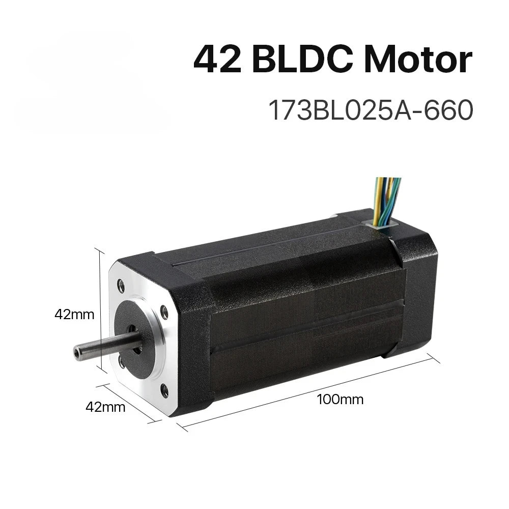 Nema17 105W BLDC Motor 42mm 3-Phase 4000Rpm 24VDC Square Brushless Motor with Hall-Sensor For 3D Printer