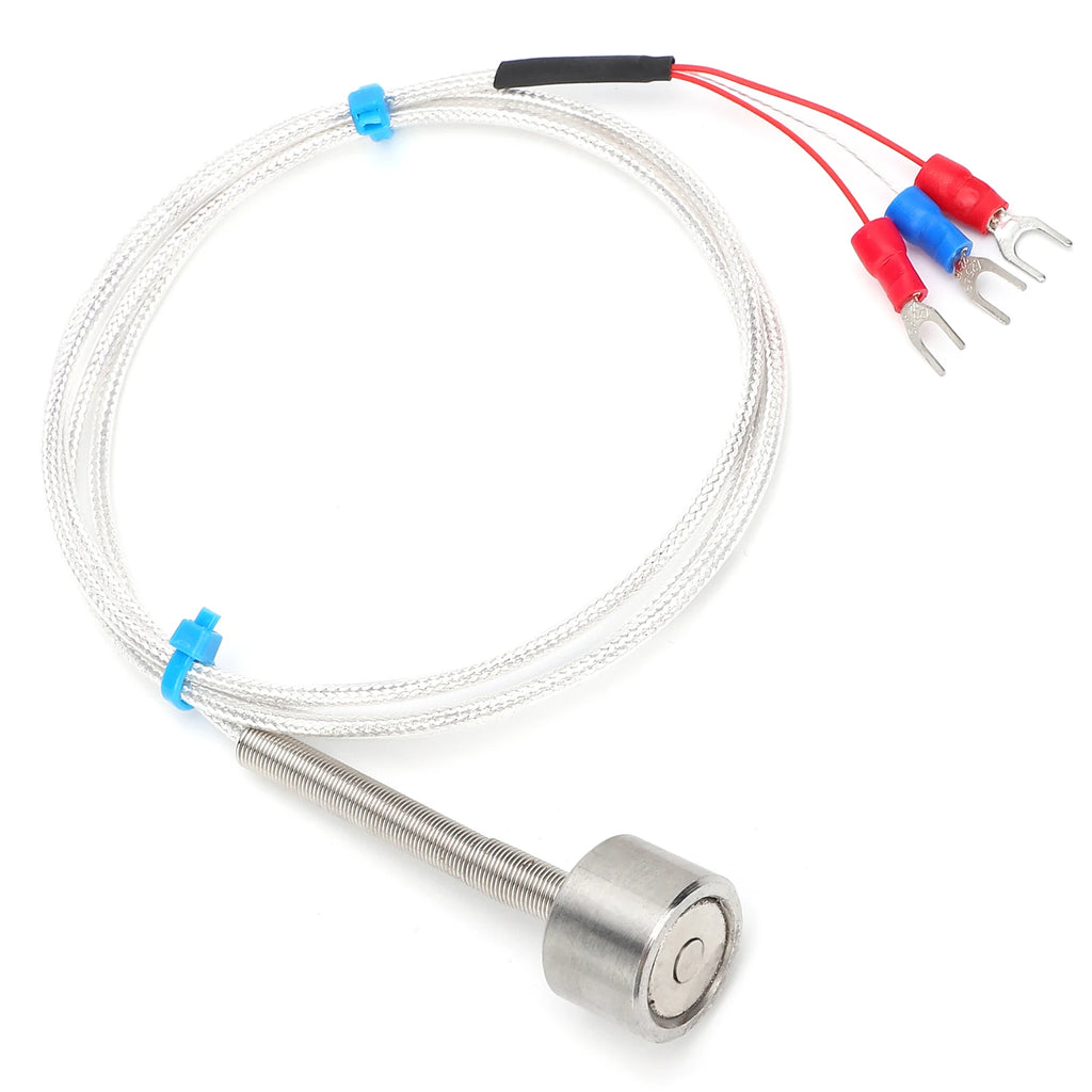Magnetic Temperature Sensor PT100 Magnetic Temperature Sensor Waterproof Adsorption Thermistor 60 to +150℃ Temperature Sensor