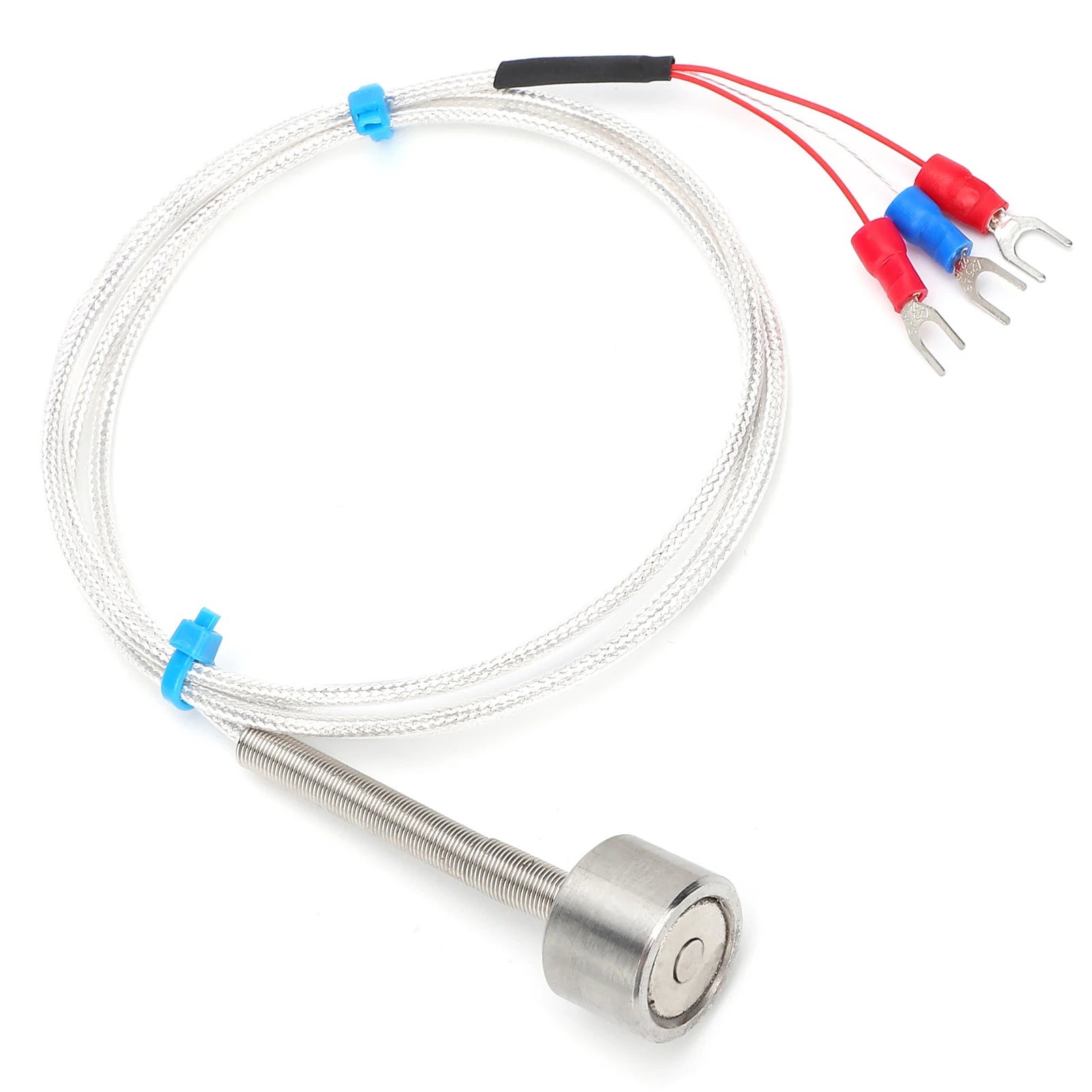 Magnetic Temperature Sensor PT100 Magnetic Temperature Sensor Waterproof Adsorption Thermistor 60 to +150℃ Temperature Sensor