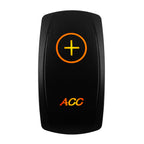 12V-24V Orange Led Rocker Switch Waterproof 20A Amber Light SPST DPDT Toggle Key for Car Boat ATV Camper Motorhome Auto Machine