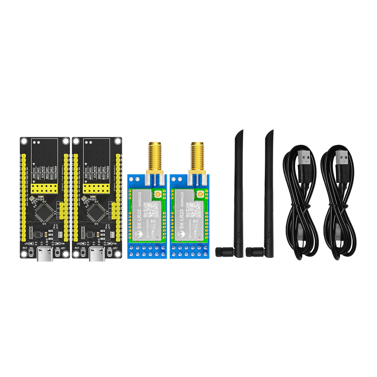 LLCC68 LoRa Wireless Module 868Mhz 915Mhz 433 475Mhz DX-LR20 22dBm 8KM Long Range SMD RF Module Power Supply