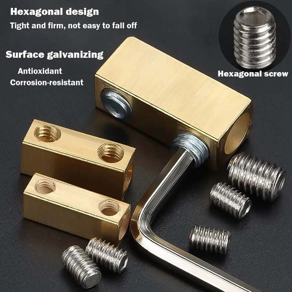 With Heat Shrink Tubing Brass Terminal Block Pressure Free High Current High Power Splitter Waterproof Wire Connector Electrical