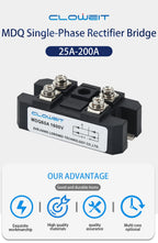 Volt Silicon Single 1 Phase Diode Metal Case Bridge Rectifier MDQ 100A Amp 1600V Single Phase Rectifier Bridge Module