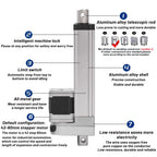 High Precision Linear Actuator Electric Linear Nema17 Stepper Motor TB6600 Drive Kit 50-500mm Stroke for Automation Equipment