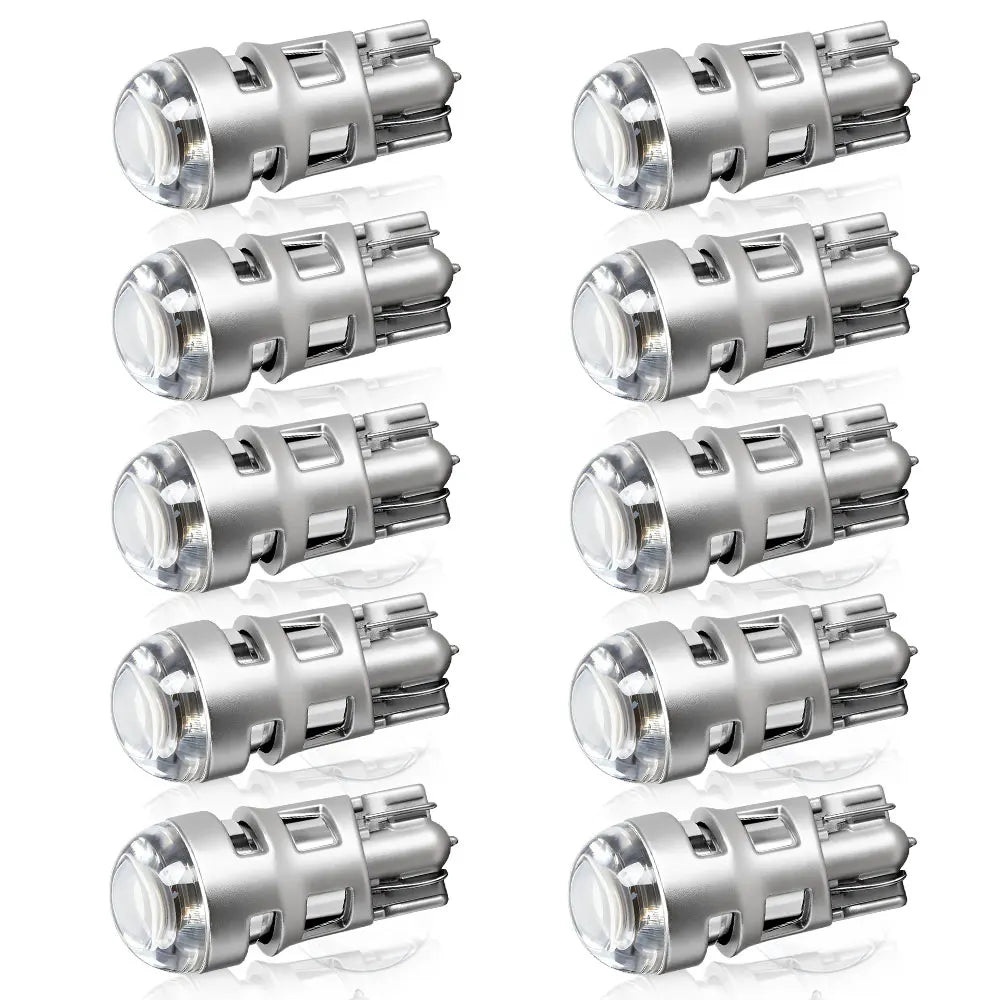 2/6/10 Ultra Bright T10 W5W 3030 168 LED Signal Lamp Bulbs White for 12V Car License Plate Light Turn Signal Brake Reading Light
