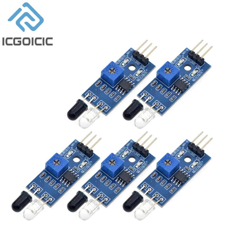 1-10pcs IR Infrared Obstacle Avoidance Sensor Module for Arduino Smart Car Robot 3-Wire Reflective Photoelectric New