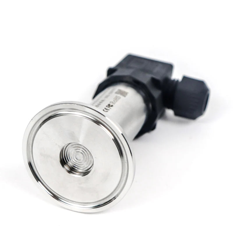 Food Industry Sanitary Diaphragm Pressure Transmitter Flat Film Quick Fit Anti-blocking Clamp 50.5mm Pressure Transducers