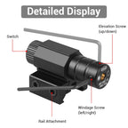 Red Green Dot Laser Sight Scope with Rechargeable Battery + Charger 11mm 20mm Picatinny Rail Mount Rifle Pistol Laser Sight