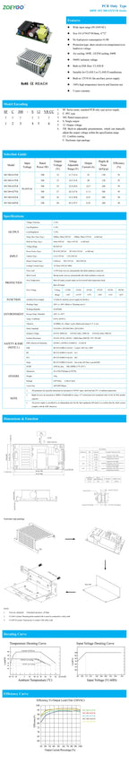 300W High-Power Adjustable Power Supply Substrate Bare Board Power Supply 220V to 12V/24V/48V/6A/8A/ Isolated Power Transformer