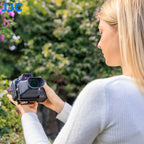 JJC 3X LCD Viewfinder Camera Extender Eyecup Eyepiece Collapsible Fit 3.0' Screen for Nikon Z30 Sony ZV-1 RX100 Fuji X-T30 III