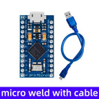 Pro Micro ATmega32U4 5V 16MHz Replace ATmega328 For Arduino TYPE-C  With 2 Row Pin Header For Leonardo Mini Usb Interface Pro
