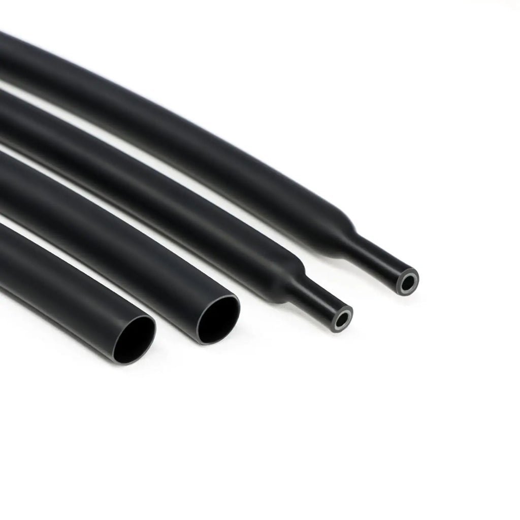 A Roll Black 3:1 Ratio Heat Shrink Tubing Φ1.6mm to Φ30m Dual Wall Adhesive Lined Shrinkable Wire Wrap Tube Waterproof Sleeves