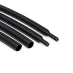 A Roll Black 3:1 Ratio Heat Shrink Tubing Φ1.6mm to Φ30m Dual Wall Adhesive Lined Shrinkable Wire Wrap Tube Waterproof Sleeves