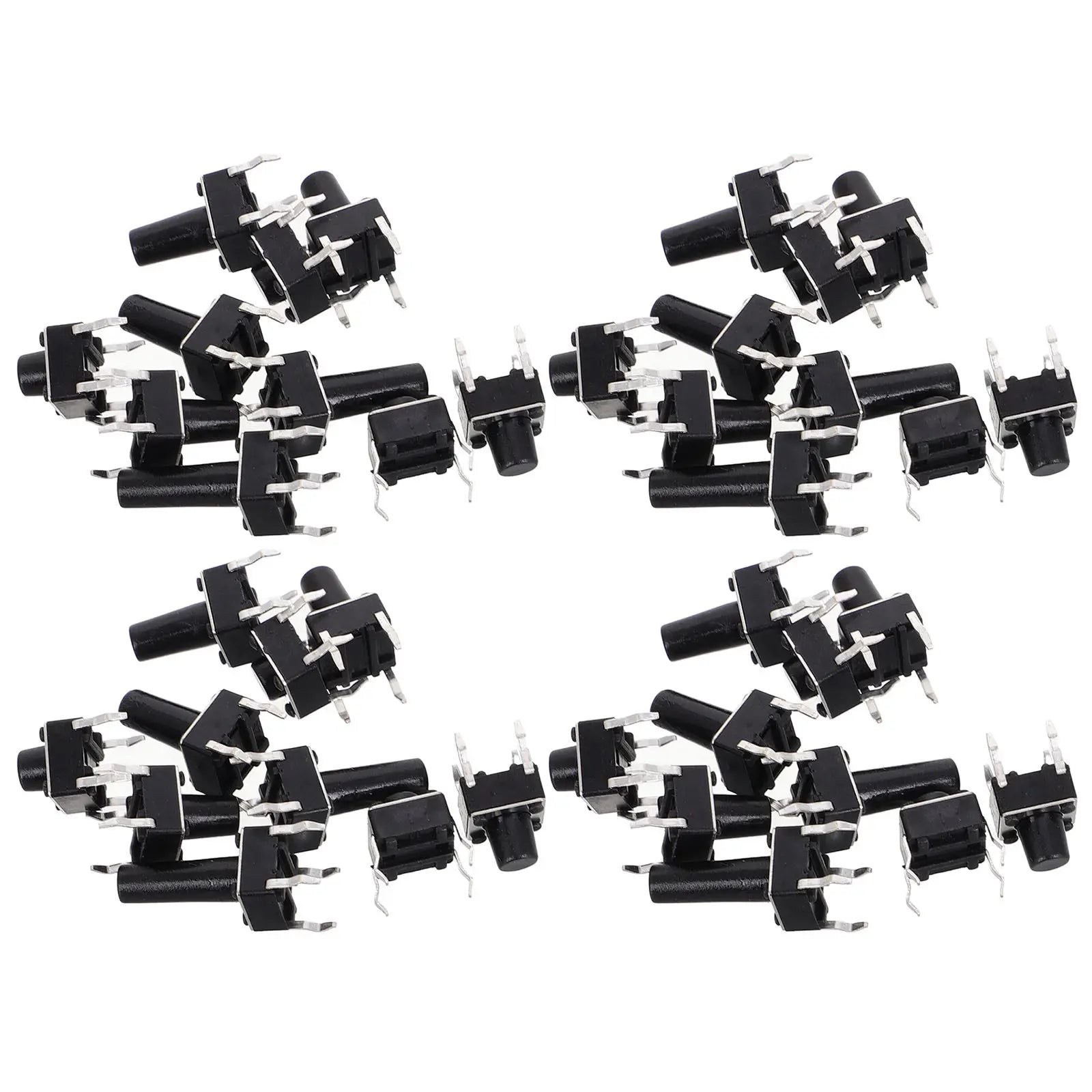100pcs Micro Tactile Push Kit 12X12X9.5Mm Long-Lasting Momentary For Diy Electronics Project Tactile Micro Switch Button Push