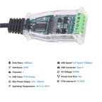 FTDI USB TO RS485 RS422 485 422 Module Communication Converter Adapter Cable with TXD RXD LED