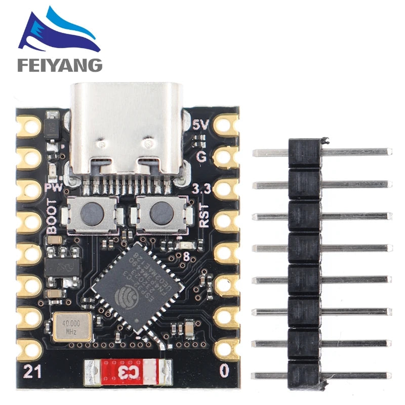 SAMIROB WiFi Bluetooth ESP32 C3 S3 H2 C6 SuperMini Board IoT Development Kit Compatible with MicroPython Programming