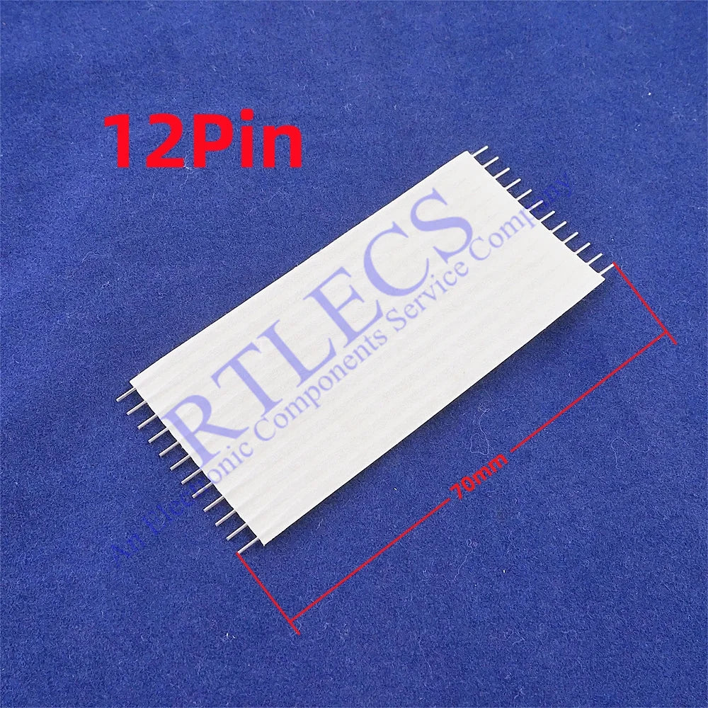 1.0 2.54 MM FPC FFC Flexstrip Cable Jumper 8 10 12 13 24 Pin JSN-2.54 Solder PCB Through Hole Nomex Insulator 24 AWG 3.0A