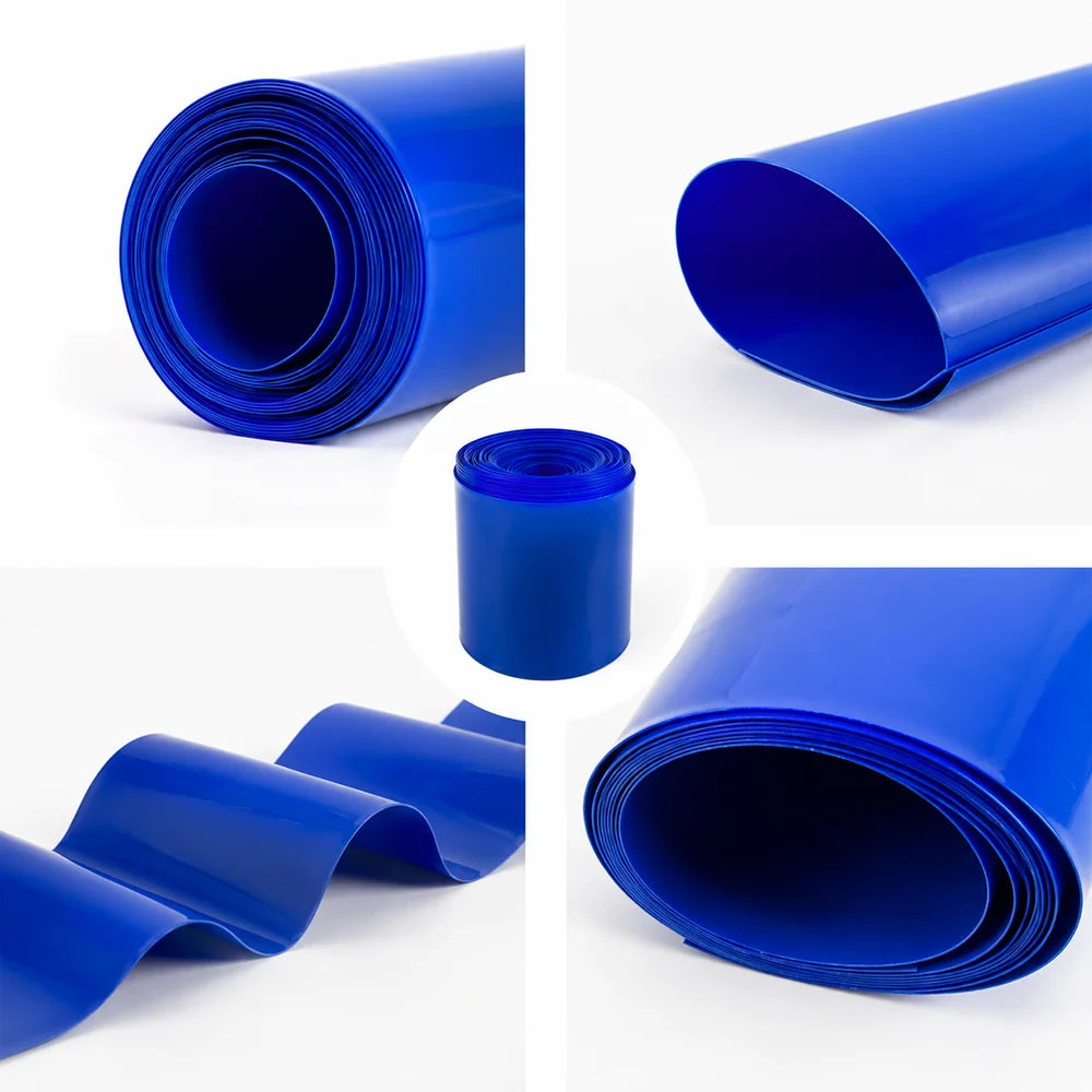 Blue PVC Heat Shrink Tube Wide 30-100mm Insulation/moisture-proof/electrical circuit protective sleeve