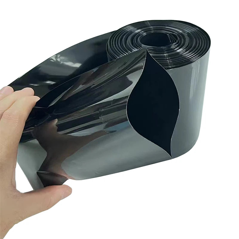 1kg Black PVC Insulation Heat Shrinkable Tube 18650/21700/26650/32650 Lithium Battery Package Shrink Film Insulation Tube